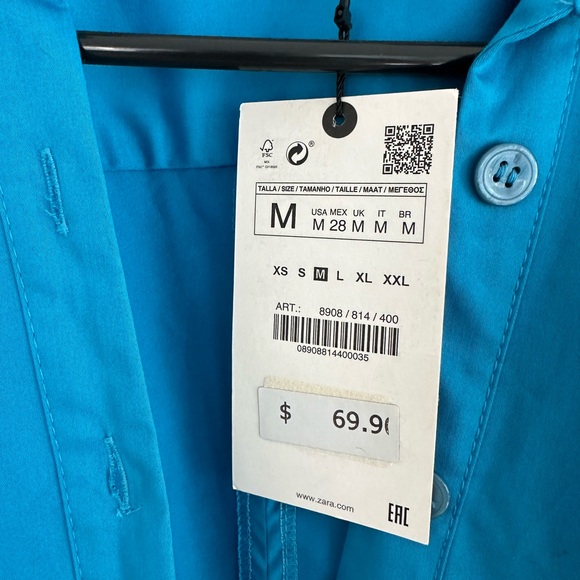 Zara Long Sleeve - Shirt Dress - Picture 4 of 7